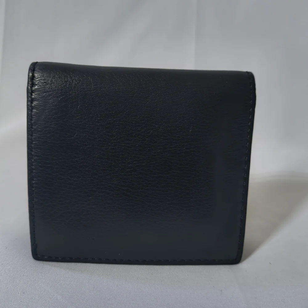 Y2K Juicy Couture Genuine Black Leather Wallet with Gold Studs - Picture 3 of 8